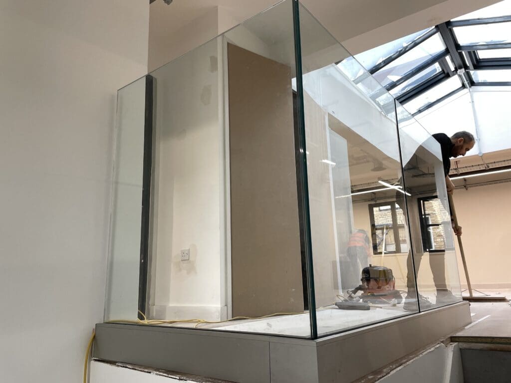 17.5mm toughened laminated frameless glass balustrade