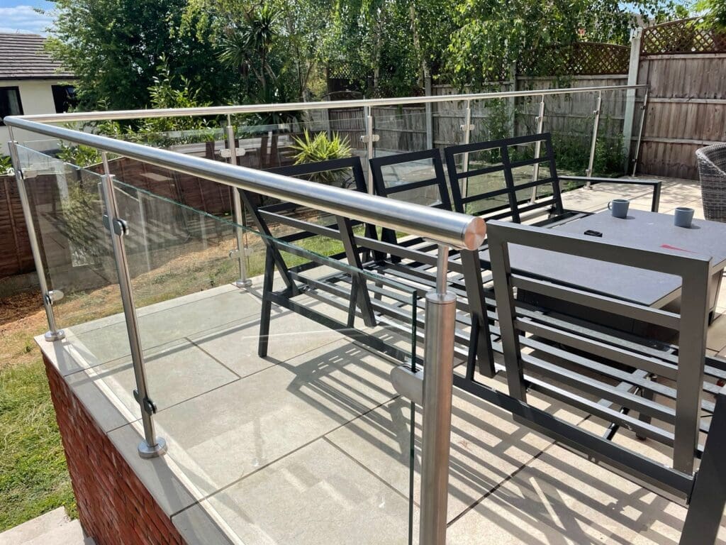 Glass Balustrade For Decking In Essex 11