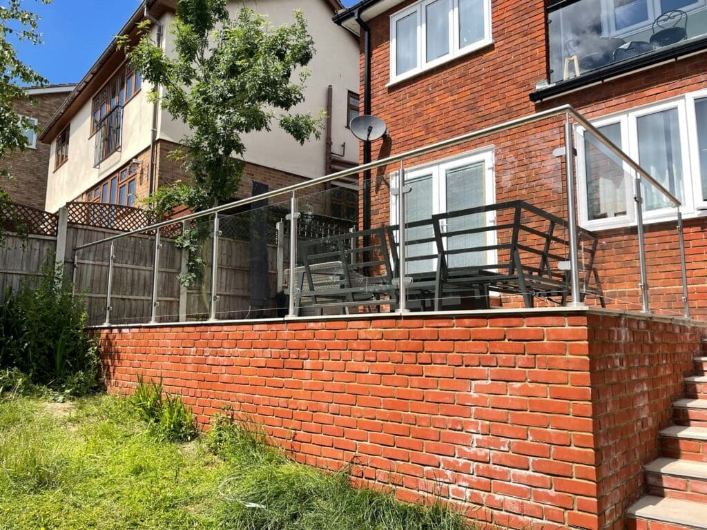 Glass Balustrade For Decking In Essex 12