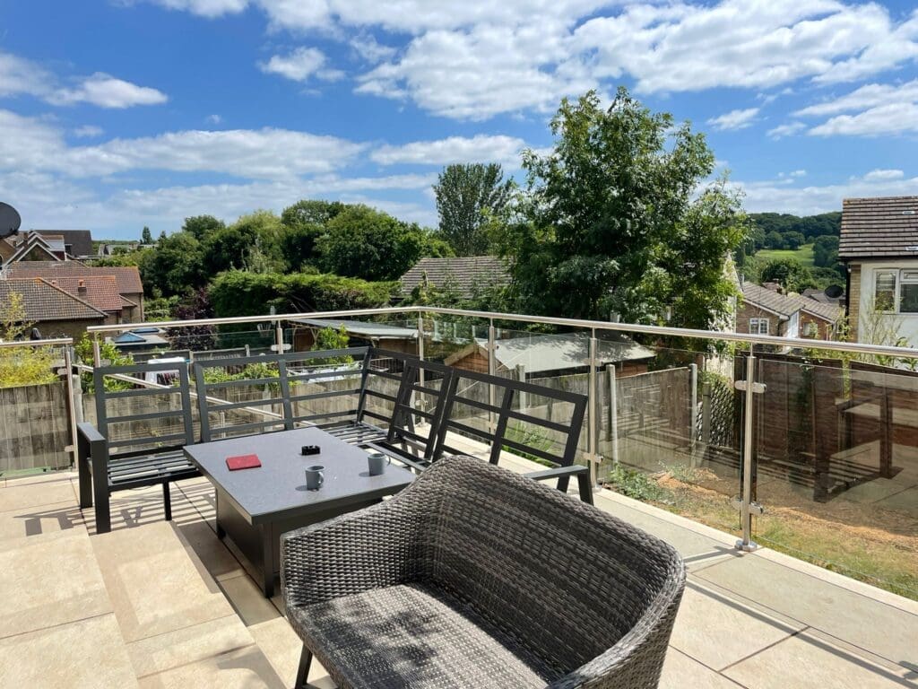 Glass Balustrade For Decking In Essex 8