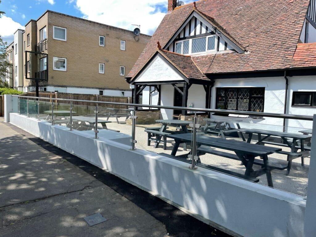 Glass Balustrade For Decking In Essex 13