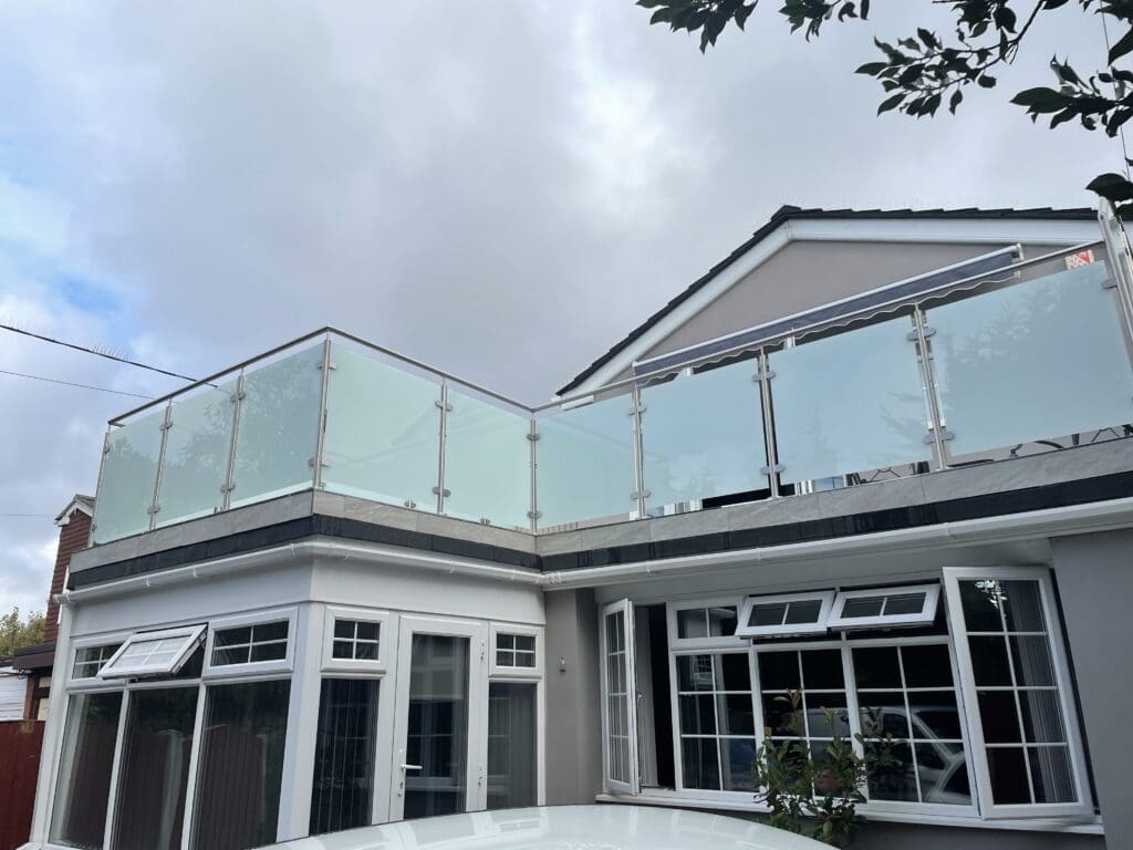 Balcony glass balustrade - Canvey Island, Essex