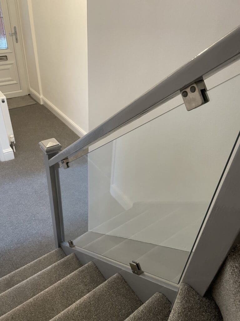 Glass Staircase Panels In Essex 9 Glass infill panel