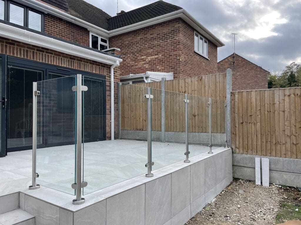 Glass balustrades supplied and installed in Brentwood, Essex