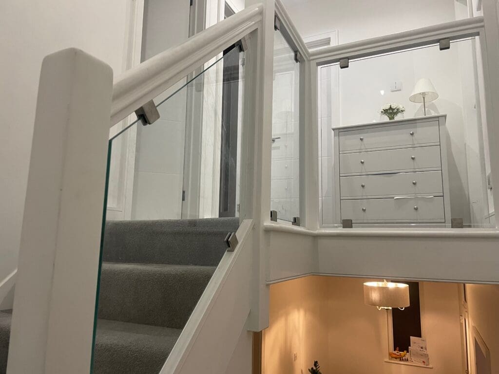 Glass Staircases 31 Glass infill panel - Brentwood, Essex