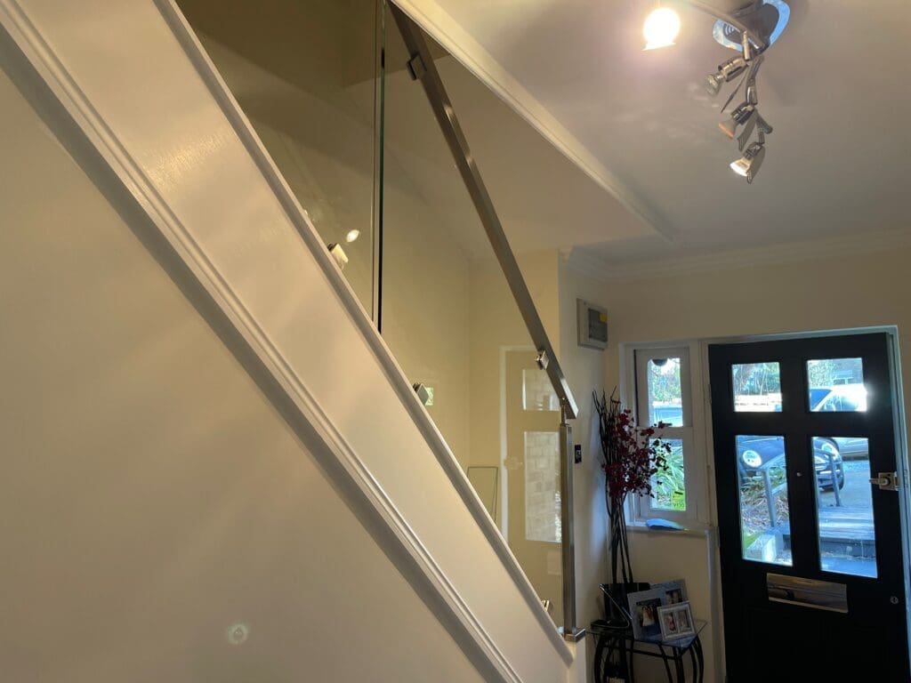 Glass Staircase London 2 Stainless Steel glass staircase balustrade