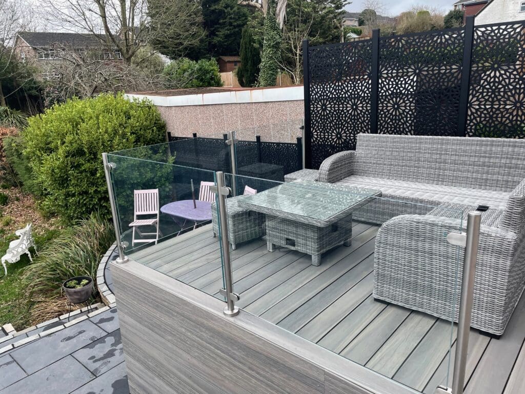 Glass Balustrade For Decking In Essex 4 Free floating glass balustrade
