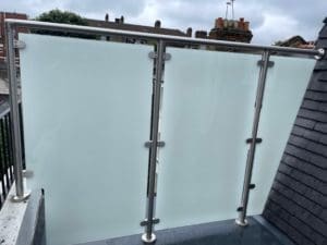 Roof Terrace Glass Balustrade South London