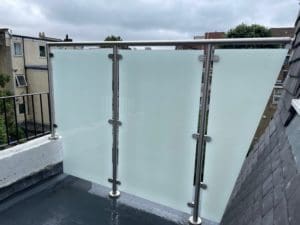 Roof Terrace Glass Balustrade South London