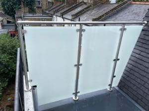 Roof Terrace Glass Balustrade South London