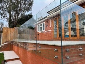Frameless glass balustrade - Billericay