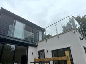 Glass balcony balustrade - Sandon, Chelmsford