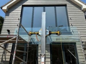 Glass Juliette balcony and glass balcony balustrade - Banbury, Essex
