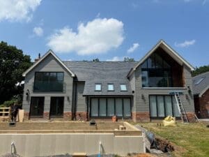 Glass Juliette balcony and glass balcony balustrade - Banbury, Essex