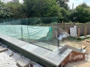 Frameless glass balustrade - Brentwood