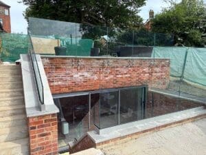 Frameless glass balustrade - Brentwood