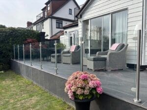 Free floating glass balustrade - Colin, Benfleet
