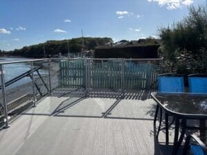 Post and rail system. Hullbridge, Essex