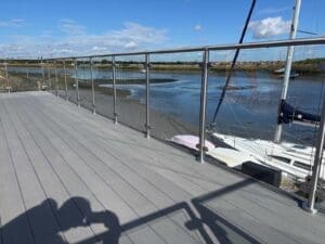 Post and rail system. Hullbridge, Essex