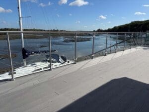 Post and rail system. Hullbridge, Essex