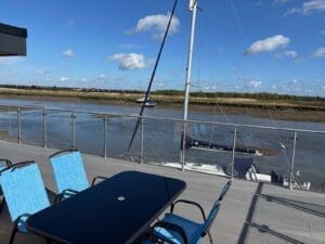 Post and rail system. Hullbridge, Essex